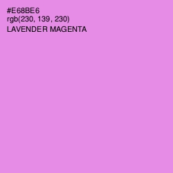 #E68BE6 - Lavender Magenta Color Image