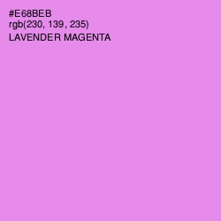 #E68BEB - Lavender Magenta Color Image