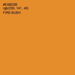 #E68D2B - Fire Bush Color Image