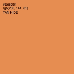 #E68D51 - Tan Hide Color Image