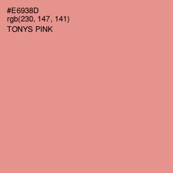 #E6938D - Tonys Pink Color Image