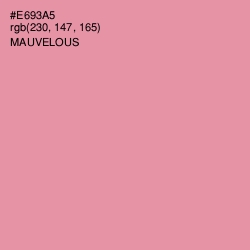 #E693A5 - Mauvelous Color Image
