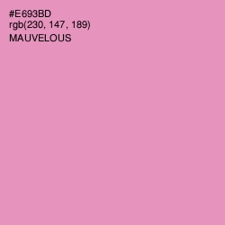 #E693BD - Mauvelous Color Image