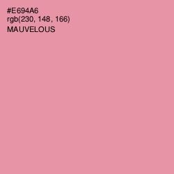 #E694A6 - Mauvelous Color Image