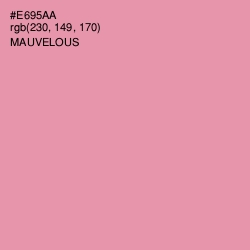 #E695AA - Mauvelous Color Image