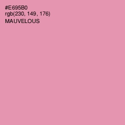 #E695B0 - Mauvelous Color Image