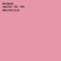 #E696A9 - Mauvelous Color Image