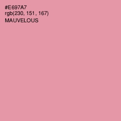 #E697A7 - Mauvelous Color Image