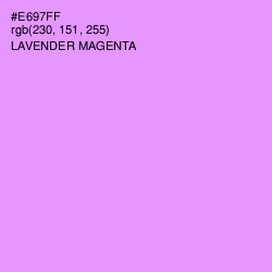 #E697FF - Lavender Magenta Color Image