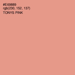 #E69889 - Tonys Pink Color Image