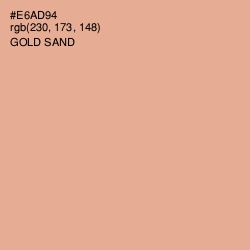 #E6AD94 - Gold Sand Color Image