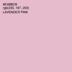 #E6BBCB - Lavender Pink Color Image