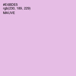 #E6BDE5 - Mauve Color Image