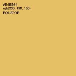 #E6BE64 - Equator Color Image