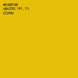 #E6BF0B - Corn Color Image