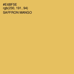 #E6BF5E - Saffron Mango Color Image