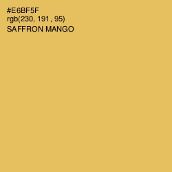 #E6BF5F - Saffron Mango Color Image