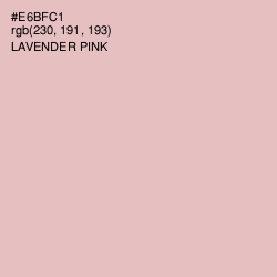 #E6BFC1 - Lavender Pink Color Image