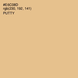 #E6C08D - Putty Color Image