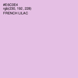 #E6C0E4 - French Lilac Color Image