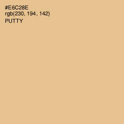 #E6C28E - Putty Color Image