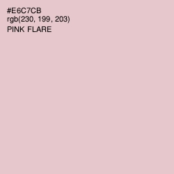#E6C7CB - Pink Flare Color Image