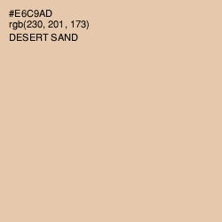 #E6C9AD - Desert Sand Color Image