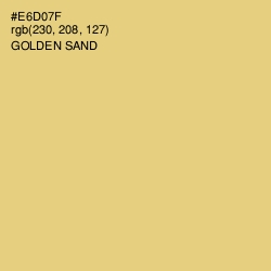 #E6D07F - Golden Sand Color Image