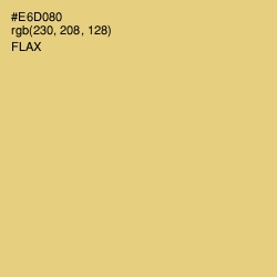 #E6D080 - Flax Color Image