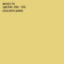 #E6D17D - Golden Sand Color Image