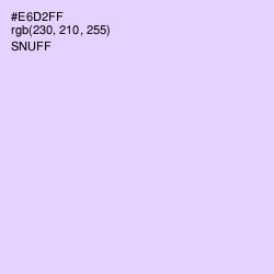 #E6D2FF - Snuff Color Image