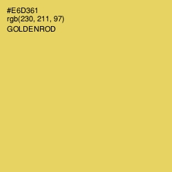#E6D361 - Goldenrod Color Image