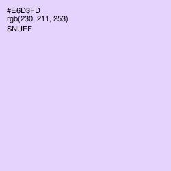 #E6D3FD - Snuff Color Image