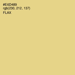 #E6D489 - Flax Color Image