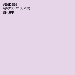 #E6D5E9 - Snuff Color Image