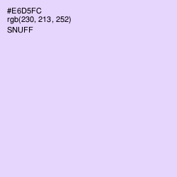 #E6D5FC - Snuff Color Image