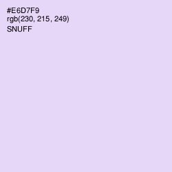 #E6D7F9 - Snuff Color Image