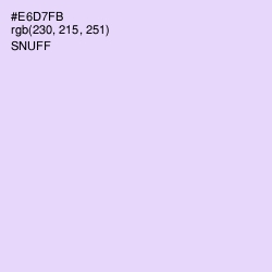 #E6D7FB - Snuff Color Image