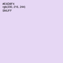 #E6D8F4 - Snuff Color Image