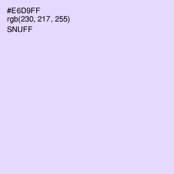 #E6D9FF - Snuff Color Image