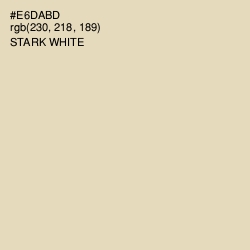 #E6DABD - Stark White Color Image