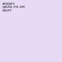 #E6DAF4 - Snuff Color Image