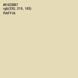 #E6DBB7 - Raffia Color Image