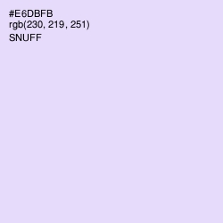 #E6DBFB - Snuff Color Image