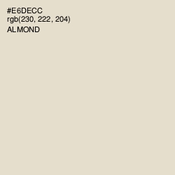 #E6DECC - Almond Color Image