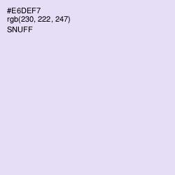#E6DEF7 - Snuff Color Image