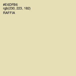 #E6DFB6 - Raffia Color Image