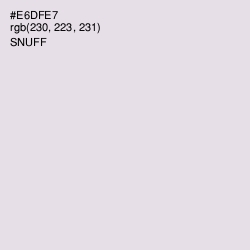 #E6DFE7 - Snuff Color Image