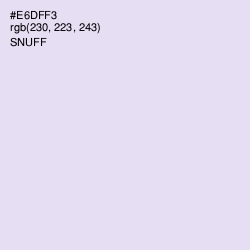 #E6DFF3 - Snuff Color Image