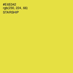 #E6E042 - Starship Color Image